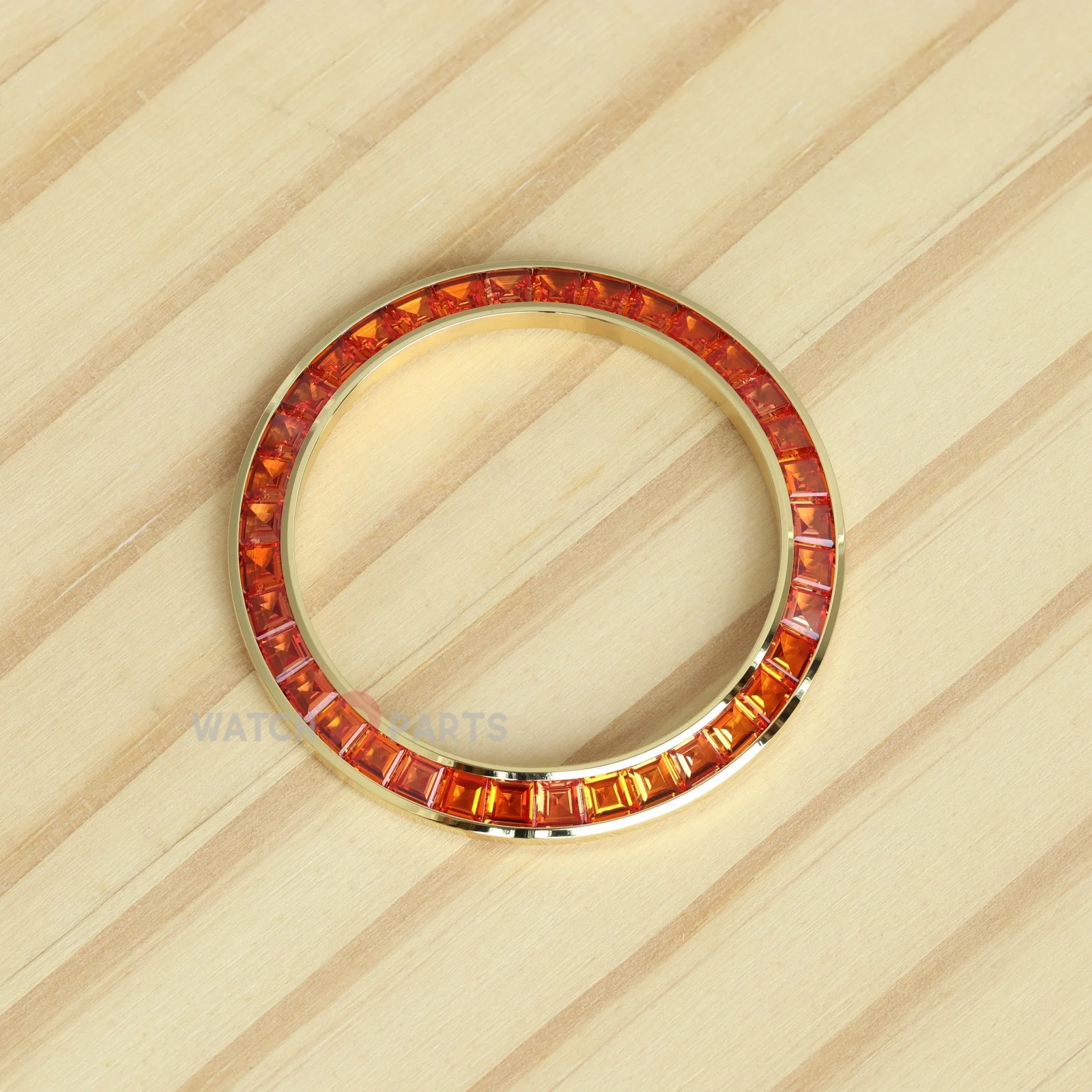 Rolex Watch Daytona - Orange Gemstone Watch Bezel for Rolex