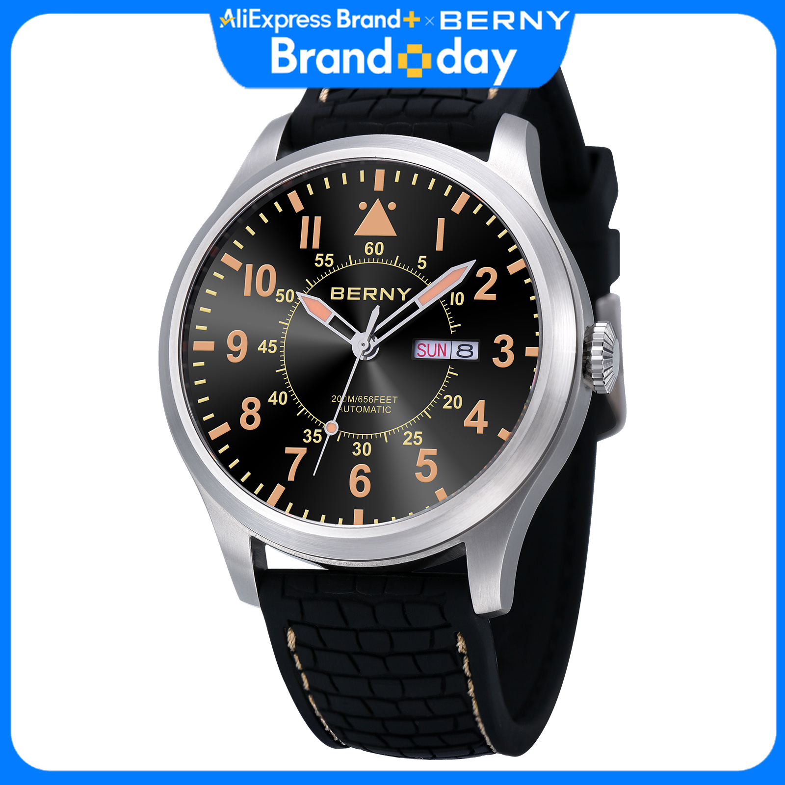 BERNY 20Bar Diver Men's Automa - Seiko Watch Presage review and price