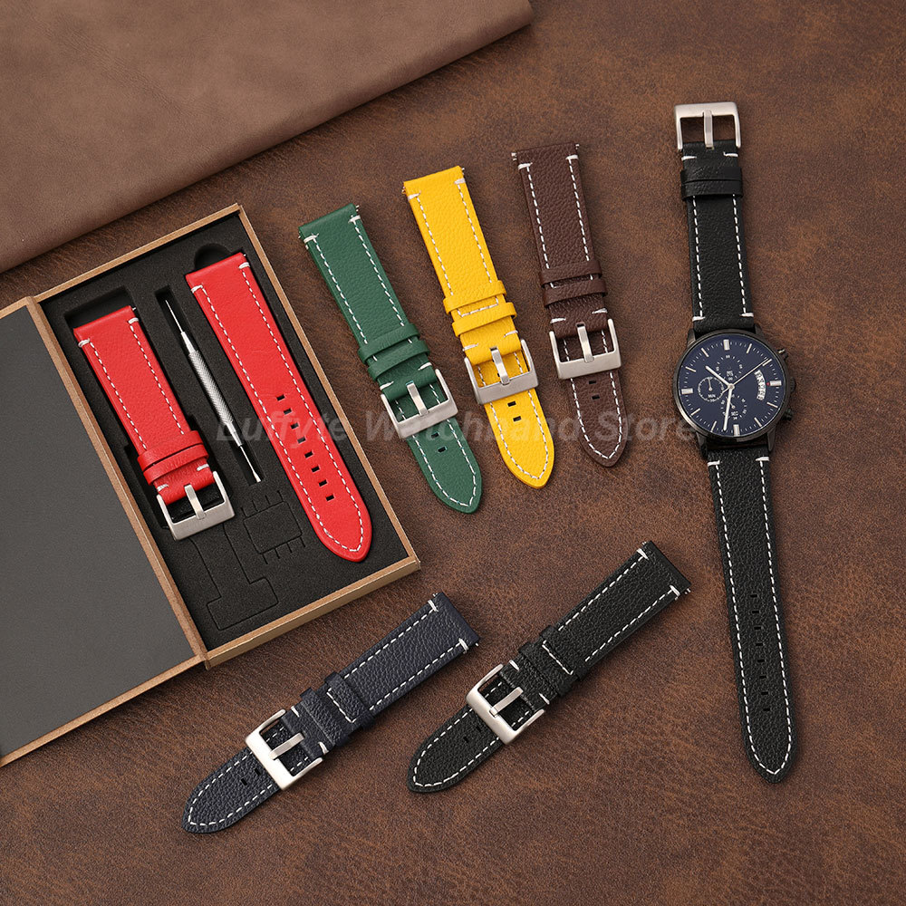 Double Sided Litchi Texture St - Suede Strap Watch review and price