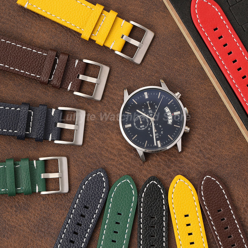 Double Sided Litchi Texture St - Suede Strap Watch review and price