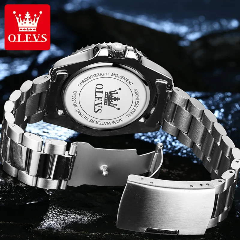 OLEVS Original Quartz Watch fo - Rolex Watch Submariner review and price