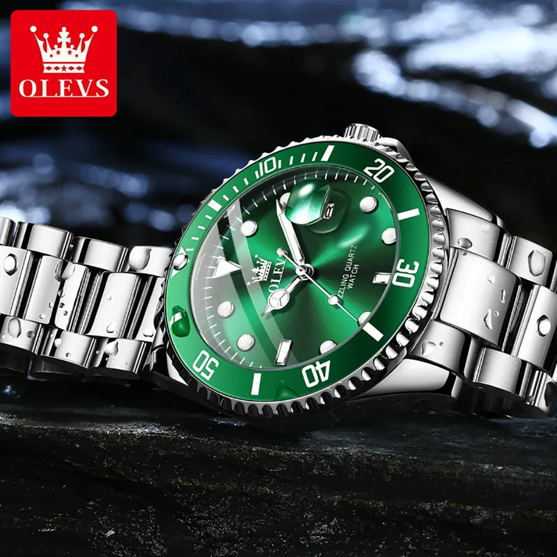 OLEVS Original Quartz Watch fo - Rolex Watch Submariner review and price