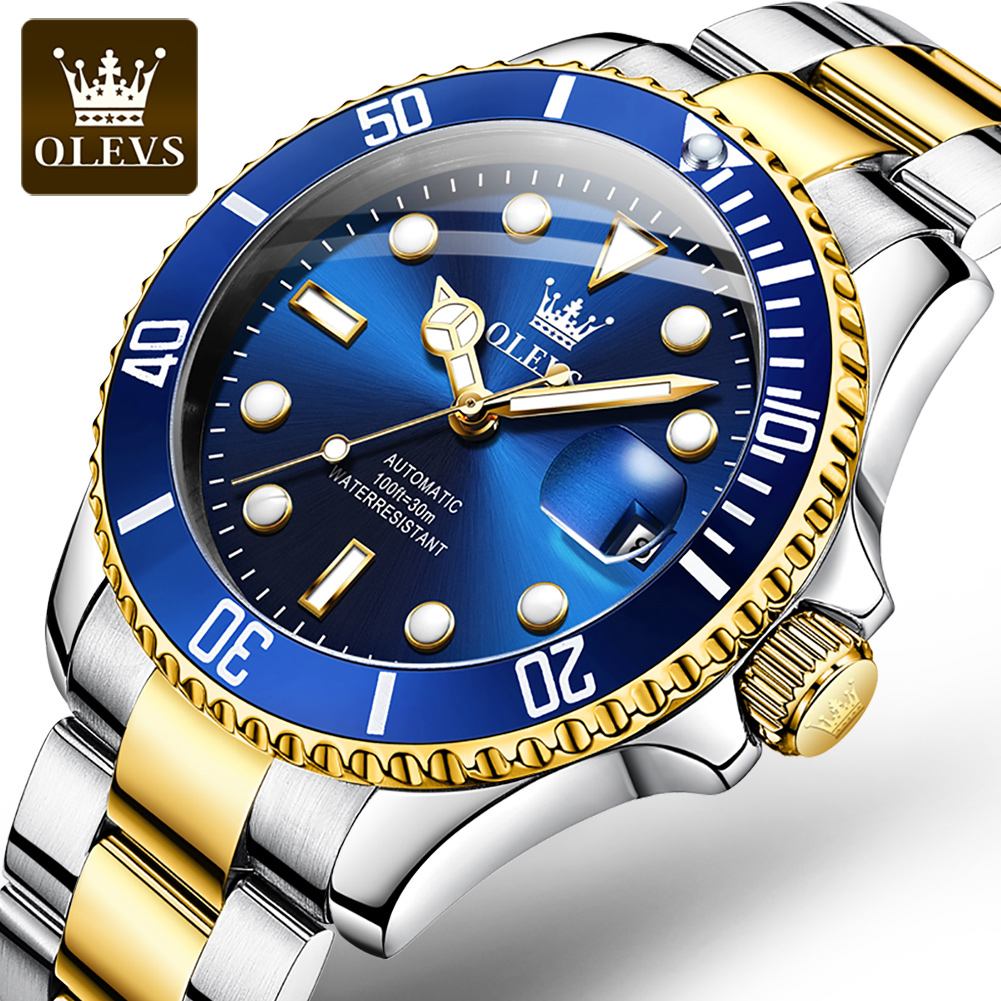 OLEVS 6650 Men Watch Classic O - Rolex Watch Submariner review and price