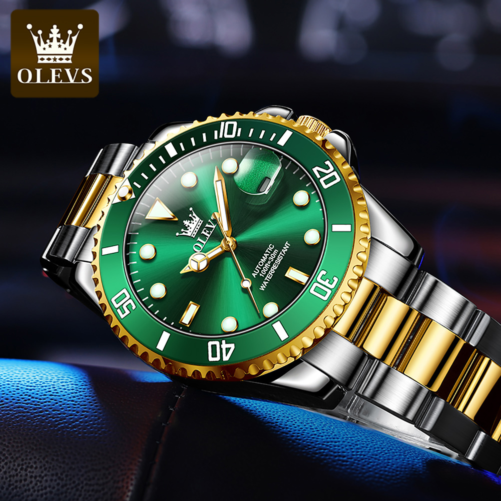 OLEVS 6650 Men Watch Classic O - Rolex Watch Submariner review and price