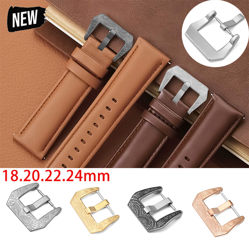 18/20/22/24mm Vintage Metal Wa - Leather Watch Band Men review and price